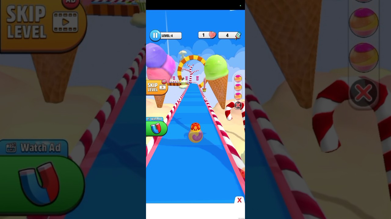 🥰🤩 Candy Ball🏀 Run game 🎯 #4 || ball run games 