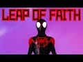 A leap of faith with exaggerated swagger  spiderman animation