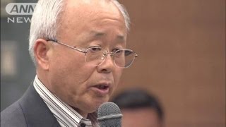 大臣退席に双葉町長が抗議の...ノーカット1/2（12/05/11）