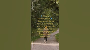 Web Development vs  Mobile Development
