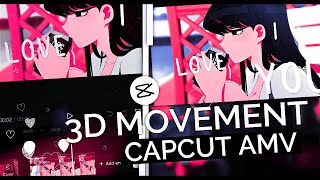 3D Movement Camera  Typography AMV || CapCut AMV Tutorial