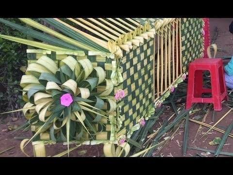 Video Hướng dẫn làm cổng cưới Miền Tây bằng lá dừa phần 2 -... - youtube