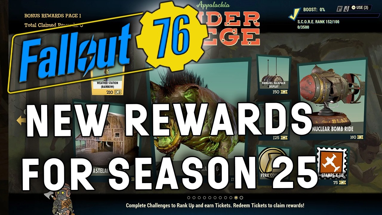 Going Over The New Rewards For Season 25 In Fallout 76
