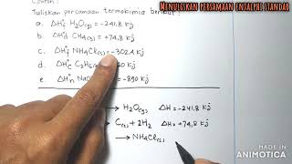 WRITING THE STANDARD ENTHALPY EQUATION