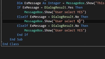 Kind of MessageBox in Visual Basic
