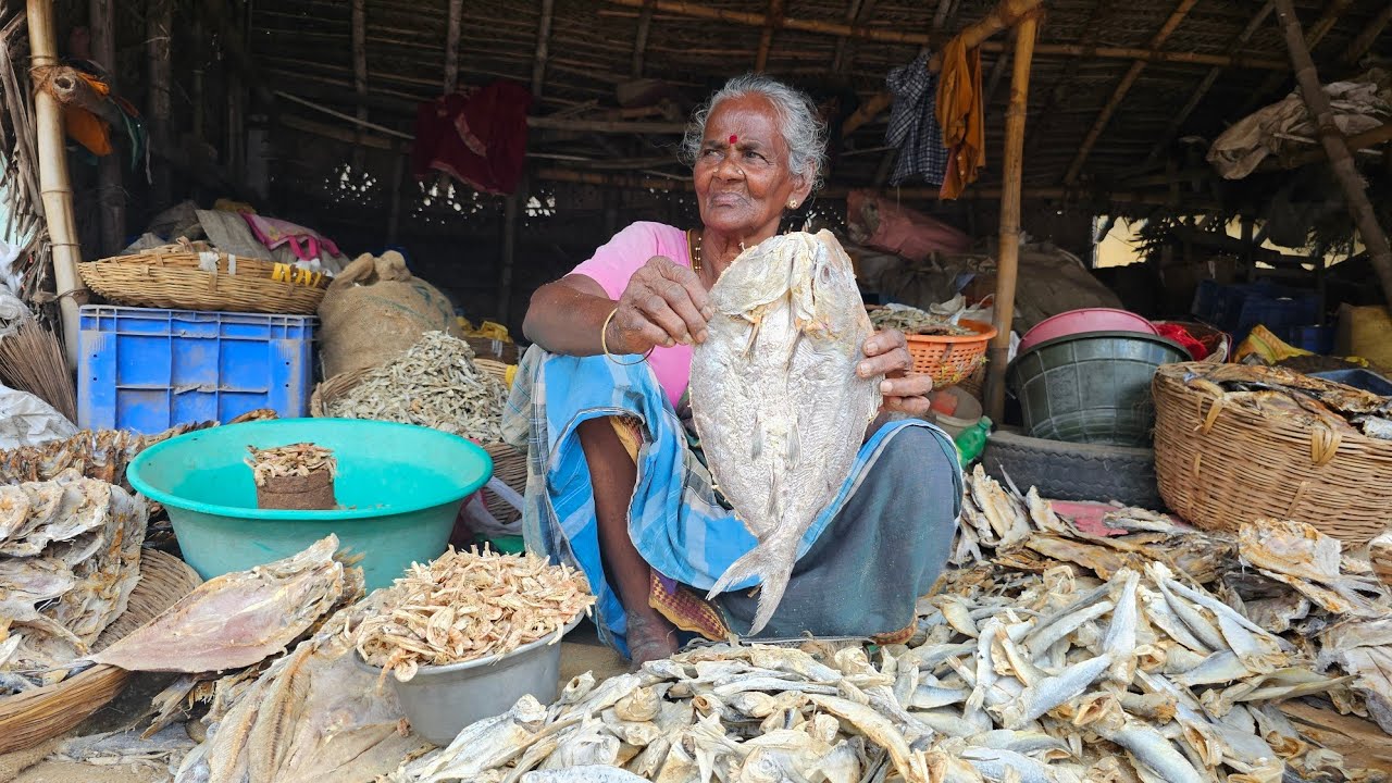 இந்தியாவிலேயே மிக பழமையான கருவாட்டு சந்தை|இங்கு இல்லாத கருவாடே இல்லை..