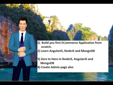 ECommerce application creation from scratch with AngularJS, NodeJS and MongoDB