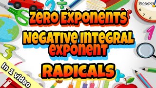 Famous WHAT ARE ZERO EXPONENTS, NEGATIVE INTEGRAL EXPONENT S AND RADICALS? | Students-Tutorial | Profile