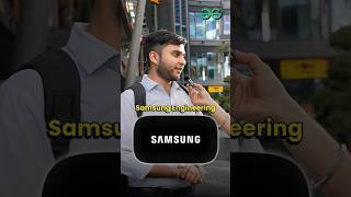 Samsung Engineer making 15 to 20 Lakhs per annum 🤔 | Mechanical Engineer | Streetstyle | GFG