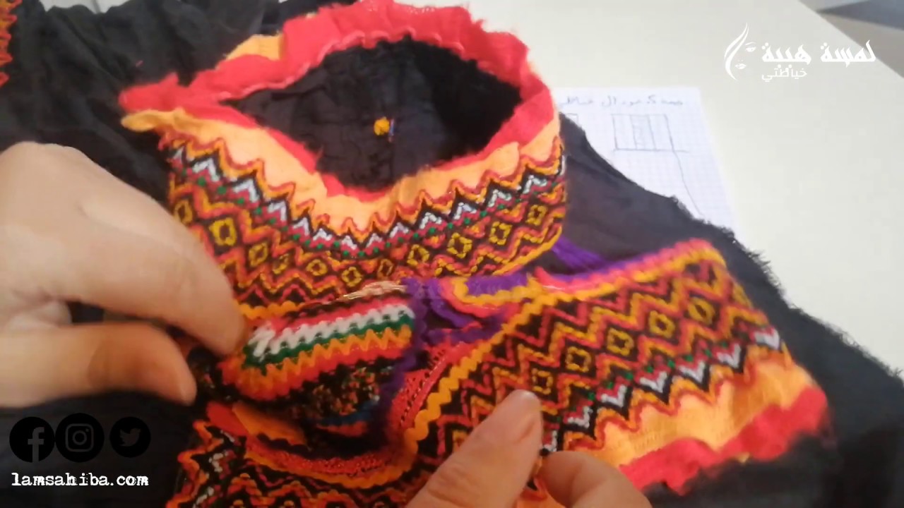 باترون مودال قبائلي أهل لقصر لبنت 5 سنوات مع lamsahiba.com حسب طلبكم 👌✌