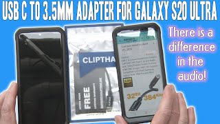 Samsung Galaxy S20 Ultra USB C to 3.5mm Adapter Review | ClipThat Adapter | Product Review Show