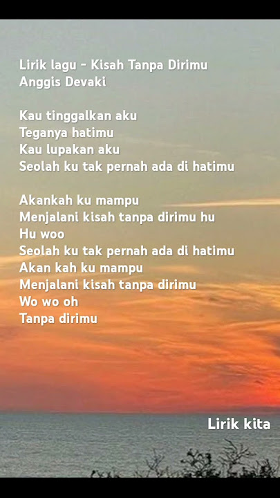 Download lagu Kisah Tanpa Dirimu - Anggis Devaki #anggisdevaki #lyrics #fyp #laguviral #liriklagu