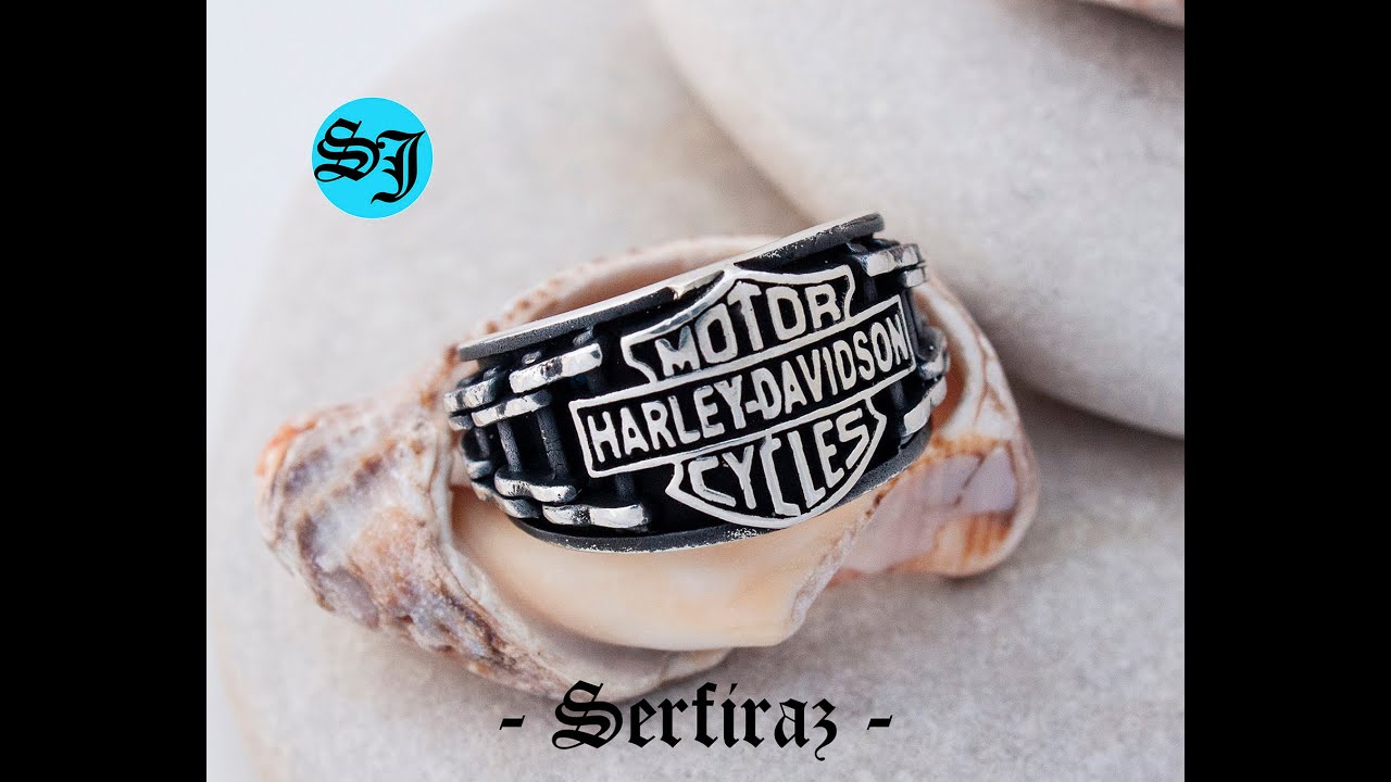 Harley Davidson Ring, Harley Ring, Harley Davidson, Biker Ring, Motorcycle Ring, Silver Ring, Biker