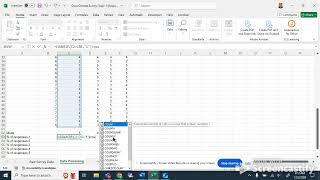 Survey Data Analysis in Excel