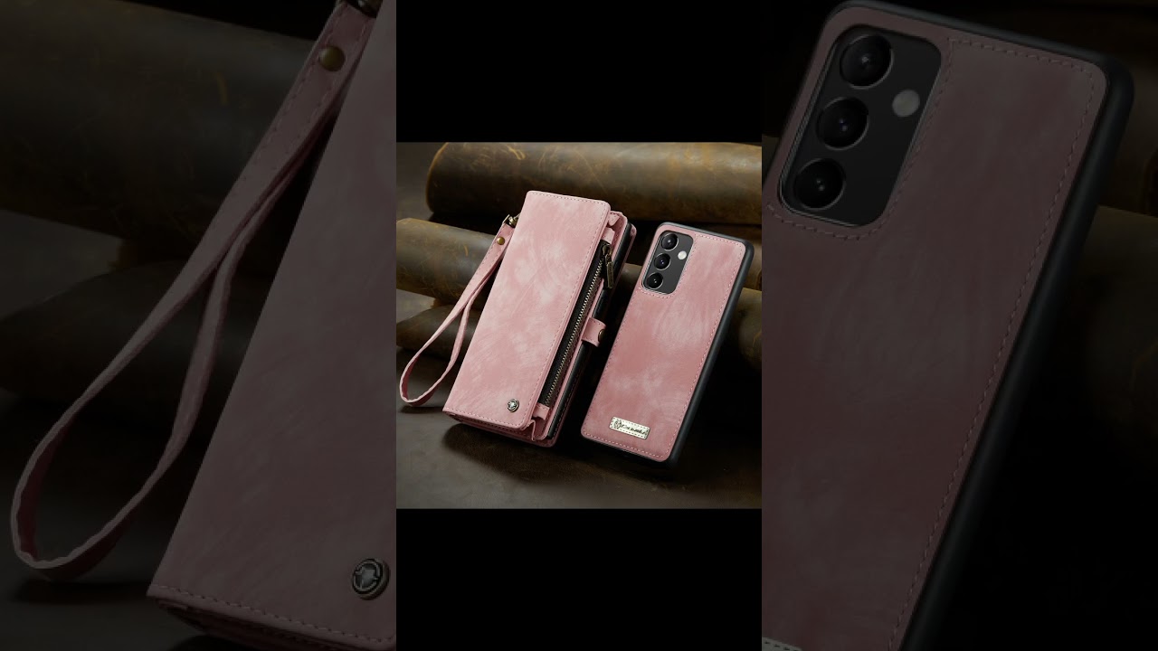 Casesme.com Samsung Galaxy A54 5G Wallet Case with Wrist Strap Blue