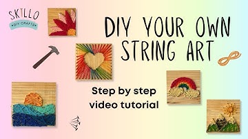 simple string art without paint video tutorial
