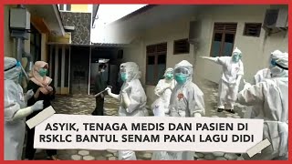 Enjoy, Tenaga Medis dan Pasien Covid-19 di Bantul Senam Pakai Lagu Didi Kempot