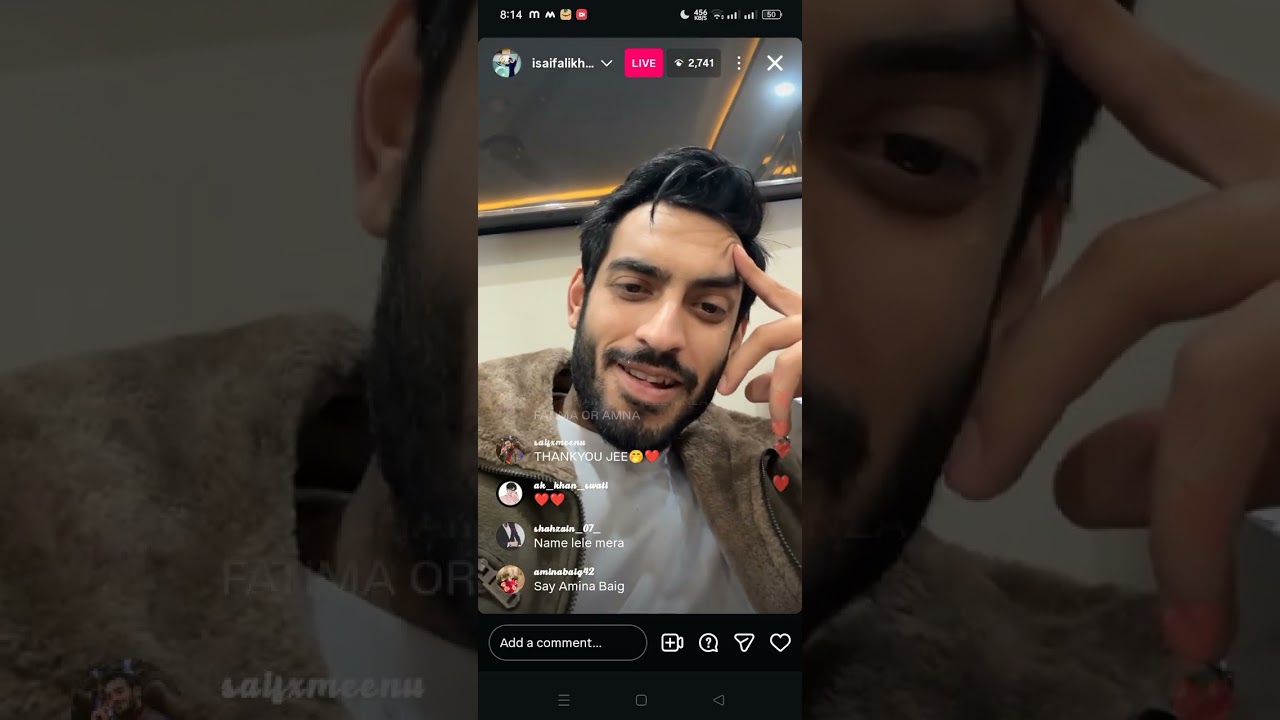 Saif Ali Khan is live  today on Instagram 