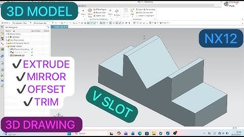 NX12 MODELLING | 3D DRWAING | MODELLING WITH SIMPLE METHOD | DESIGN HUB