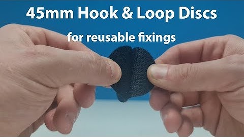 Large Hook & Loop Dots - Velcro-type discs and dots for strong reusable fixings
