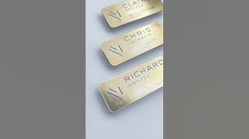 Golden name tags #nametag #identification