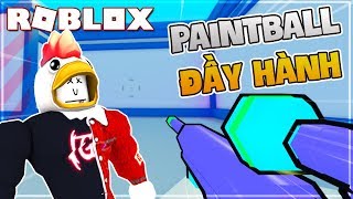 GÀ NOOB ĂN HÀNH NGẬP BỤNG TRONG ĐẤU TRƯỜNG SÚNG SƠN | BIG Paintball! (Roblox) screenshot 4