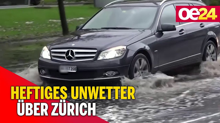 Heftiges Unwetter über Zürich