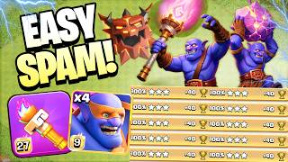 SUPER BOWLERS Make TH18 Look Easy | No Skill Needed | COC BEST ARMY