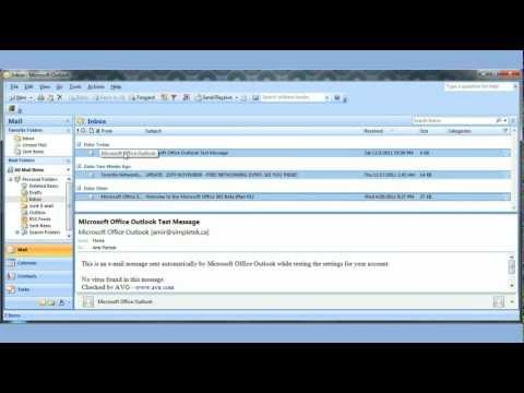 Microsoft Office Outlook 2007 pt1