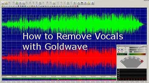 Remove vocals from music with Goldwave