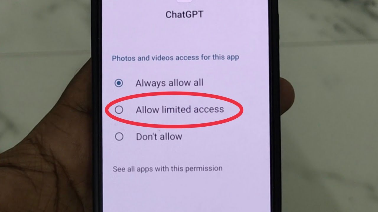 Allow Limited access Ka Matlab Kya Hota Hai