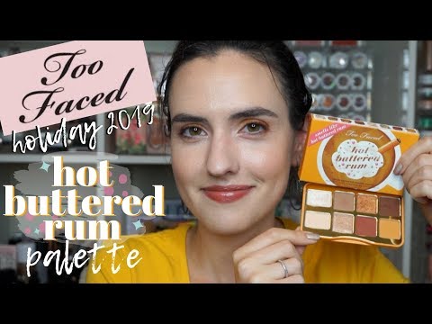 Too Faced HOLIDAY 2019 Hot Buttered Rum Palette | Swatches, Tutorial & Comparisons!