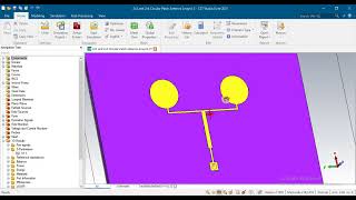 reflectarray and Transmitarray antenna circular shape 1x2 array for 2.4GHz and 9GHz on CST