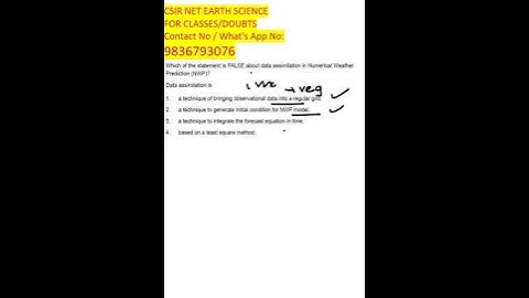 CSIR NET Earth Science Model Paper Series | Full Solution Set #CSIRNET #EarthScience #MockTestSeries