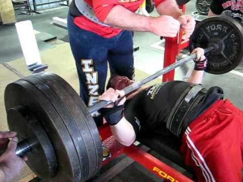 Kyle Nadrchal Bench Training 455 lbs
