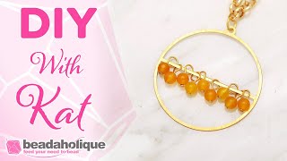 How to Make the Tangerine Sunrise Necklace