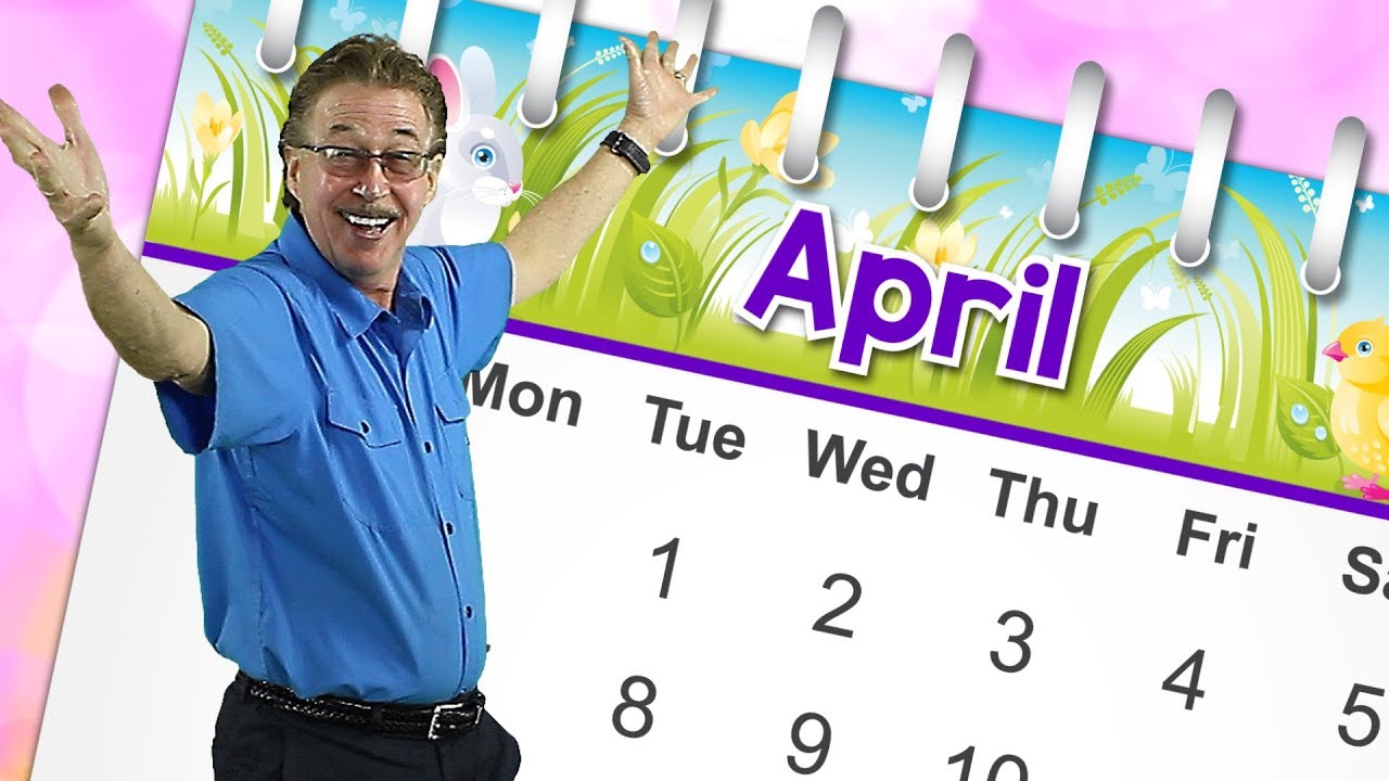 April  Calendar Song for Kids  Month of the Year Song  Jack Hartmann