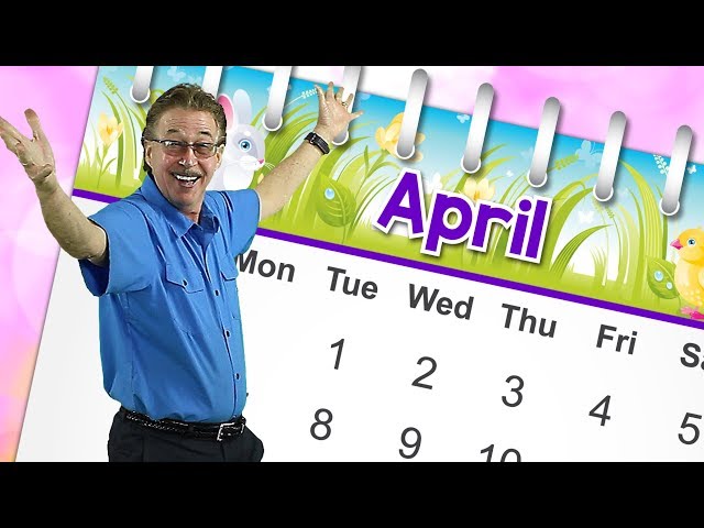 April | Calendar Song for Kids | Month of the Year Song | Jack Hartmann class=