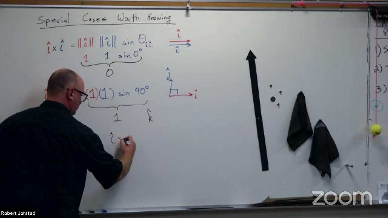 Vectors multiply two vectors with cross product youtube
