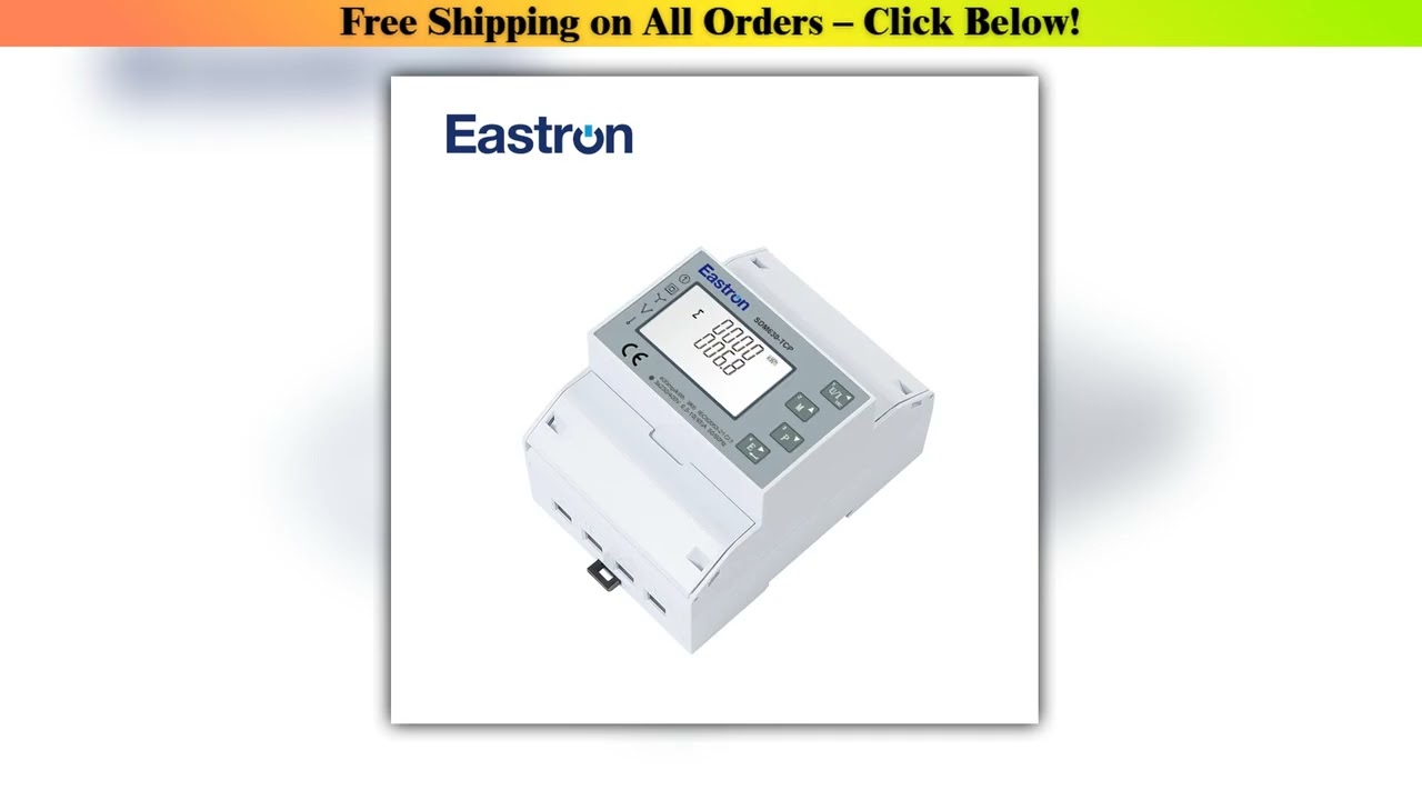 SDM630-TCP Three Phase Four Wire Din Rail Energy Meter, Ethernet TCP Communication and Pulse