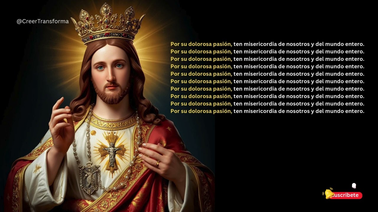 JESUS de la MISERICORDIA-M🙏🏻#coronilla #jesus #fe #amor #rosario #maria #boda #parejas #salud #dia