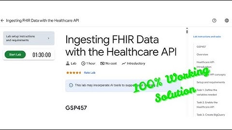 Ingesting FHIR Data with the Healthcare API | #2025 | #GSP457 |#qwiklabs |#solutions #solution