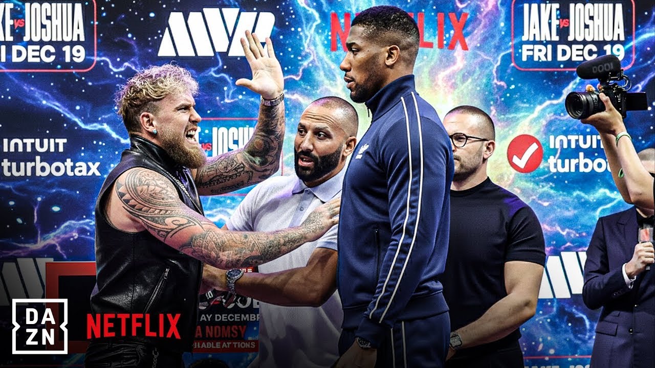 SHOCKING: Jake Paul SLAPS Anthony Joshua During the Explosive Press Conference!