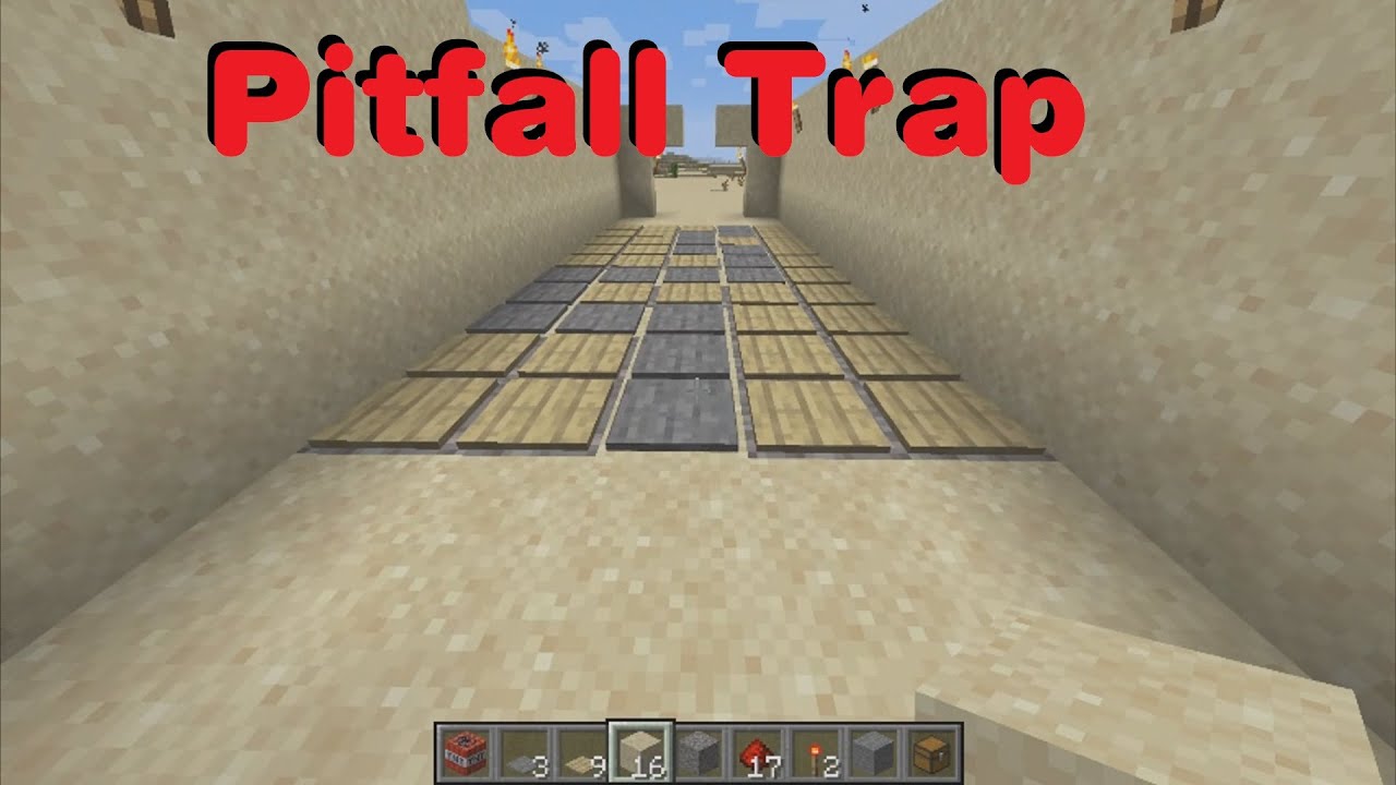 Minecraft Tutorial Easy Pitfall Trap