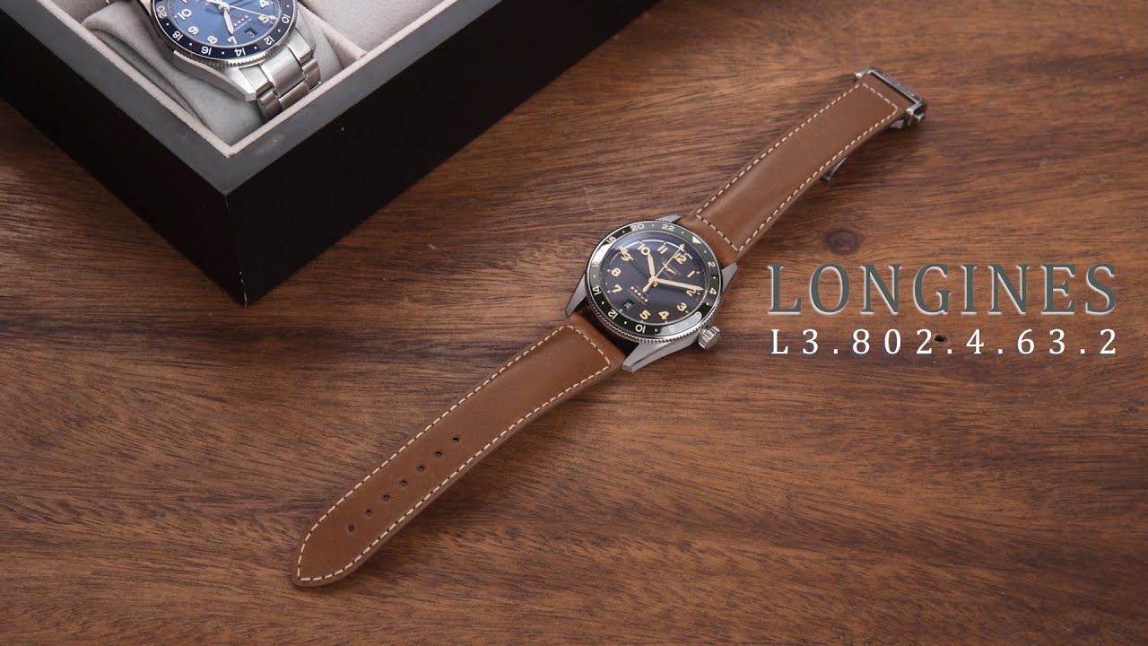 Review đồng hồ Longines L3.802.4.63.2 mặt số 4 kim cho phép theo dõi 2 múi giờ tại cùng 1 vị trí.