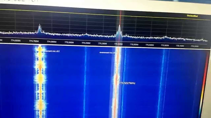 Wireless microphones captured with rtl-sdr