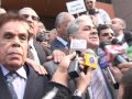 وقفة احتجاجية أيام مبارك لاعلان برلمان موازي لبرلمان 2010 في مصر للاعلامية أماني كمال 