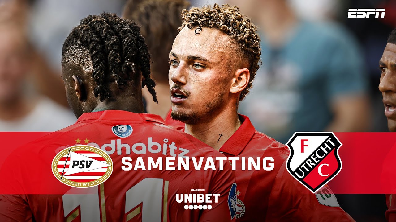 😍 NOA LANG jaagt de bal SNOEIHARD in de KRUISING! 🔥 | Samenvatting PSV - FC Utrecht