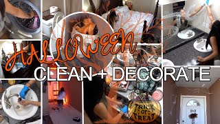 CLEAN WITH ME & DECORATE FOR HALLOWEEN | CLEANING MOTIVATION | BATHROOM CLEANING by Veronda Alvarado 340 views 3 years ago 27 minutes