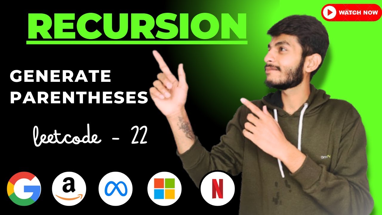 L-85 | Generate Parentheses | LeetCode - 22 | Recursion | Medium ...